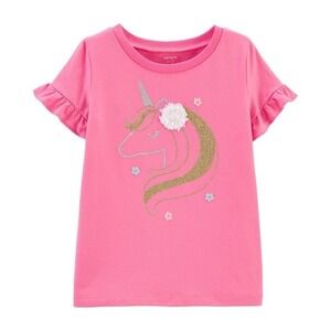 Carters Glitter Flutter Sleeve T-Shirt